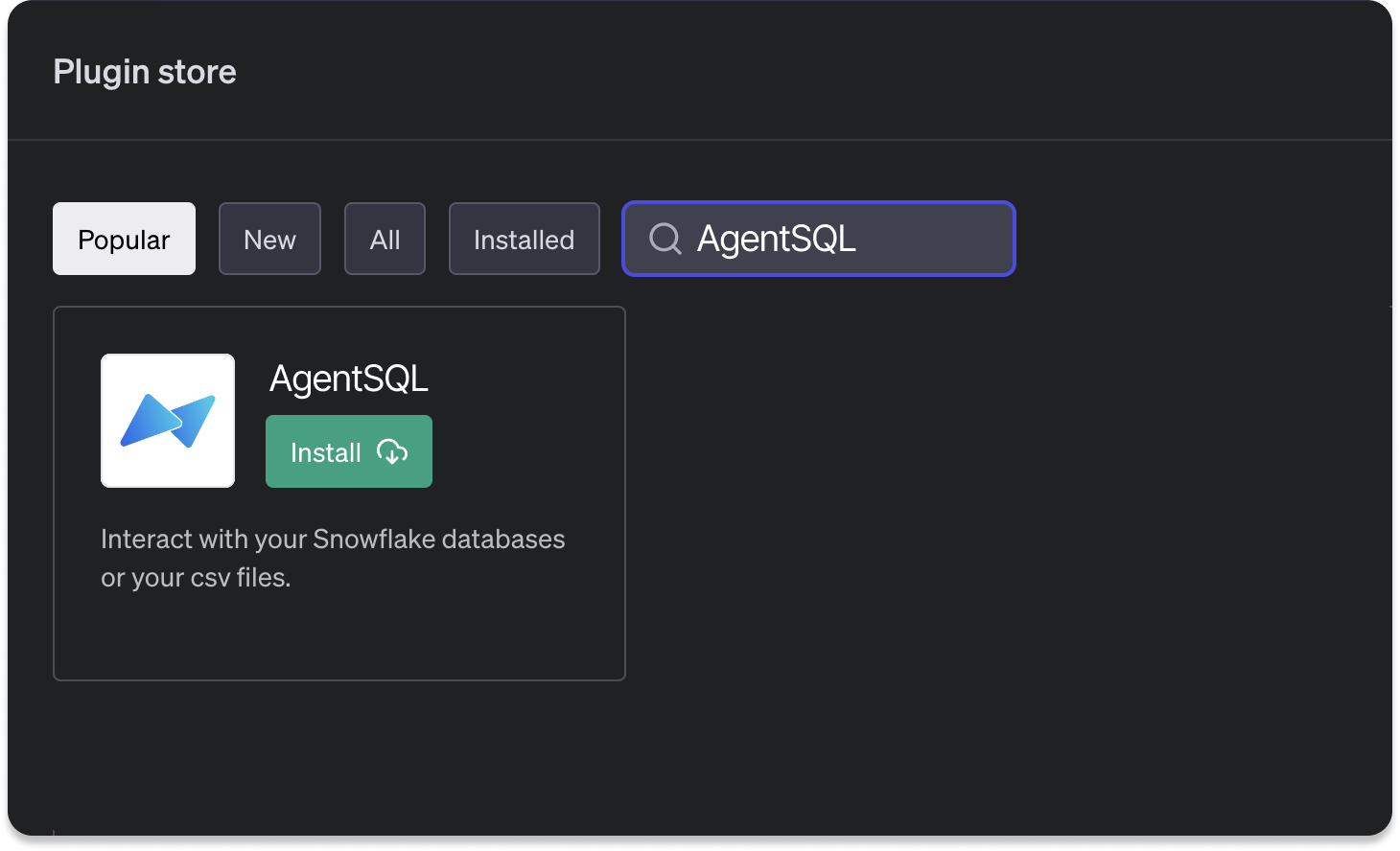 How to install AgentSQL